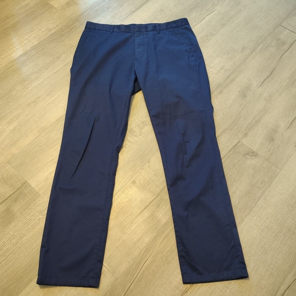 Bonobos‎ Monday Weekday Warrior Pants Men 35 x 30 Blue Golf Stretch Casual Dress